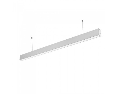 LED Linear Light Samsung Chip - 40W Hanging Suspension Silver Body 4000K