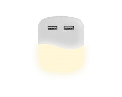 LED Night Light With USB Square 3000K