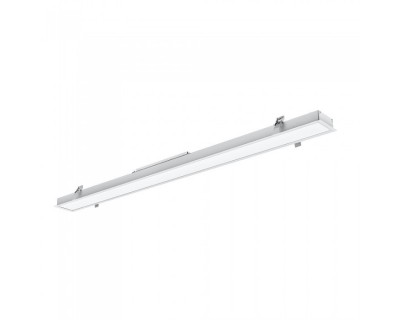 LED Linear Light Samsung Chip - 40W Recessed Silver Body 6400K