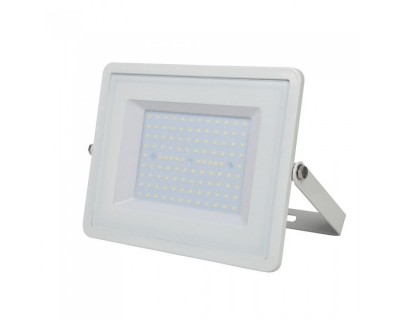 100W LED Floodlight SMD Samsung Chip Slim White Body 6400K 120LM/W