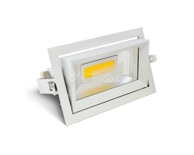 30W LED Zoom Fitting Downlight Rectangle 3000K