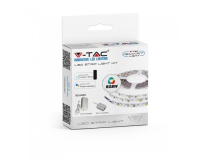 LED Strip Light - 10W 5050/60 RGB+White With Wifi Controler IP20 SET Alexa Smart