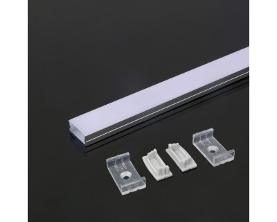 Led Strip Mounting Kit With Diffuser Aluminum 2000* 23.5*10MM Milky