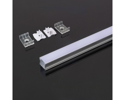 Led Strip Mounting Kit With Diffuser Aluminum 2000* 17.2*15.5MM Milky