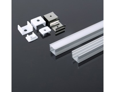 Led Strip Mounting Kit With Diffuser Aluminum 2000* 17.4*12.1MM Milky