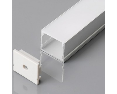 Led Strip Mounting Kit With Diffuser Aluminum 2000*30*20MM Milky