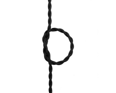 Fabric Twisted Wire 2*0.75mm Black