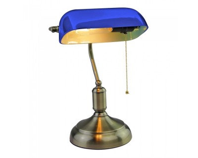 E27 Bakelite Table Lamp holder With Switch Blue