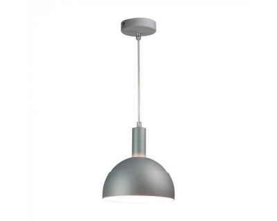 Plastic Pendant Lamp Holder E27 With Slide Aluminum Shade Grey