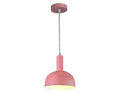 Plastic Pendant Lamp Holder E27 With Slide Aluminum Shade Pink