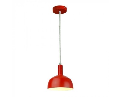 Plastic Pendant Lamp Holder E27 With Slide Aluminum Shade Red