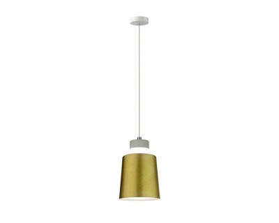 7W LED Pendant Light (Acrylic) - Gold Lamp Shade 120*190mm 3000K