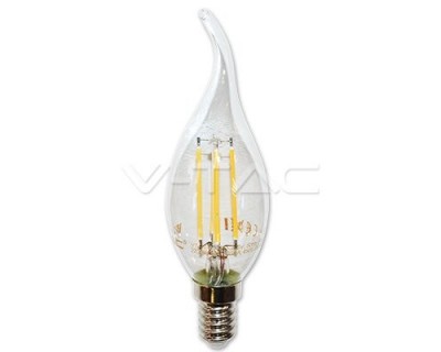 LED Bulb - 4W Filament E14 Candle Tail 2700K Dimmable