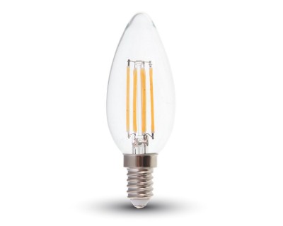 LED Bulb - 4W Filament E14 Candle 4000K