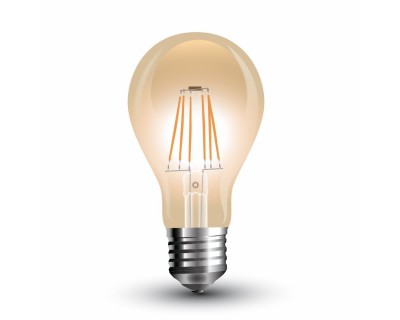 LED Bulb - 8W E27 Filament Amber Cover 2200K