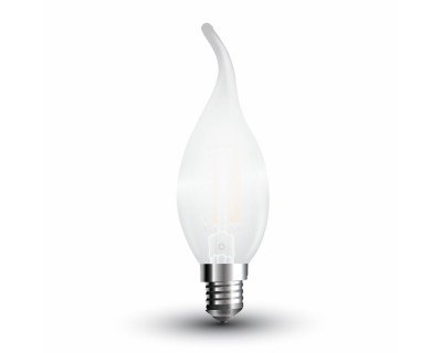 LED Bulb - 4W Filament E14 Frost Cover Candle Tail 2700K