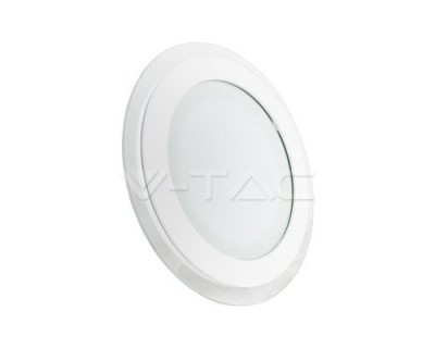 12W LED Panel Downlight Glass Round Change Color 3000K/4500K/6000K