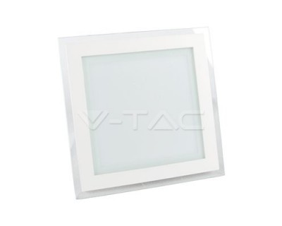 18W LED Panel Downlight Glass Square Change Color 3000K/4500K/6000K