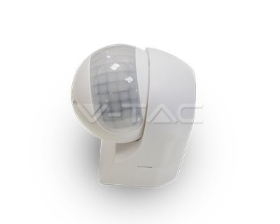 PIR Wall Sensor With Moving Head White