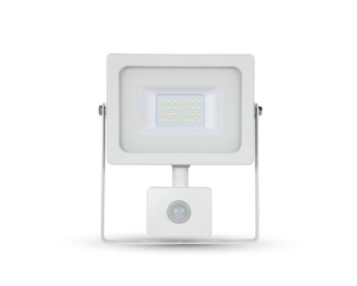 20W LED SMD Floodlight Sensor White Body 3000K