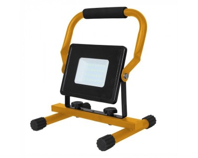 30W LED Floodlight with Stand And EU Plug Black Body 3M Cable 4000K