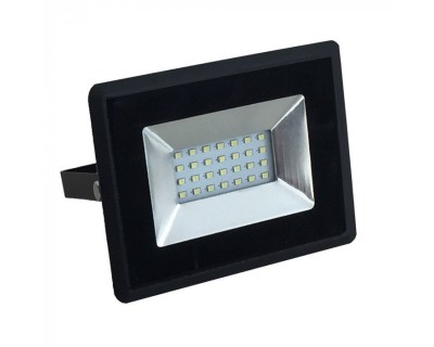 20W LED Floodlight E-Series SMD Black Body 6400K
