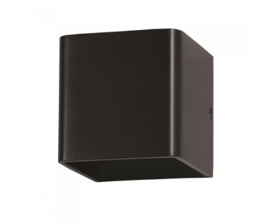 5W Wall Lamp With Bridglux Chip Black Body Square 3000K
