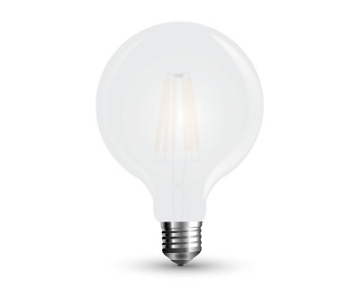 LED Bulb - 7W Filament E27 G95 Frost Cover 2700K Dimmable