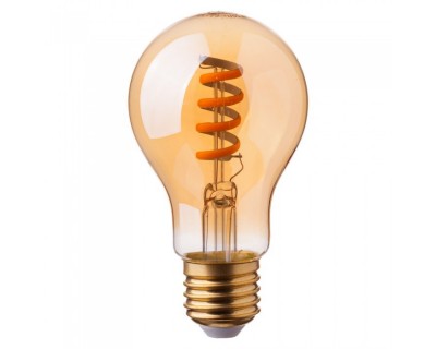 LED Bulb - 4W Spiral Filament E27 Amber 2200K