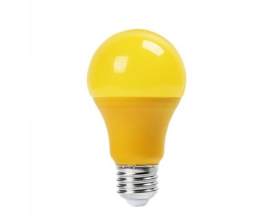 LED Bulb - 9W E27 Yellow Color Plastic