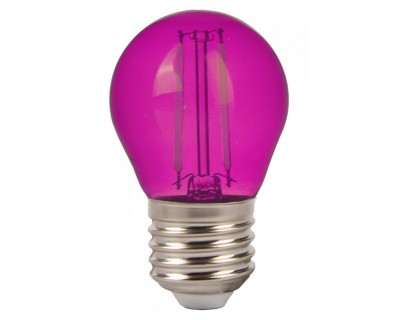 LED Bulb - 2W Filament E27 G45 Pink Color