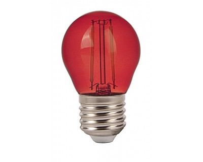 LED Bulb - 2W Filament E27 G45 Red Color