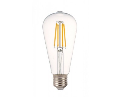 LED Bulb - 4W E27 Filament Clear Cover ST64 2700K Dimmable