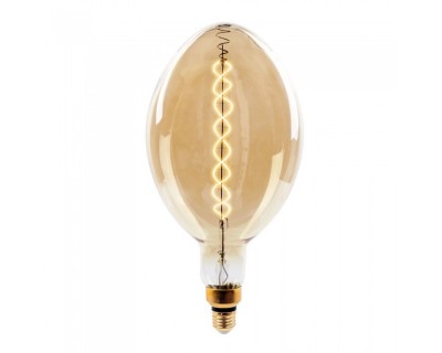 LED Bulb - 8W Double Filament E27 BF180 Amber Dimmable 2000K