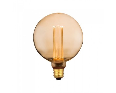 LED Bulb - 4W ART E27 G125 Amber Glass 1800KÂ±200K