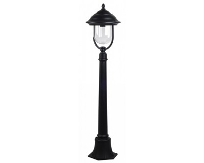 Pole Lamp With Clear PC Cover Black