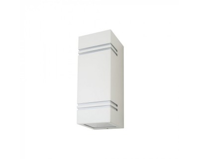Wall Fiting Square White Body 2Way IP44