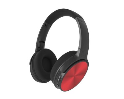 Bluetooth Wireless Headphone With Rotable Head 500mAh Red W/BAG