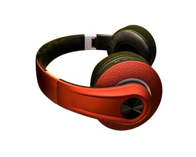 Bluetooth Wireless Headphone With Adjustable Head 500mAh Red W/BAG