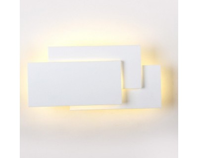 12W LED Wall Light White Body IP20 3000K