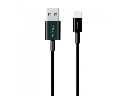 1 M Type C USB Cable Black - Silver Series