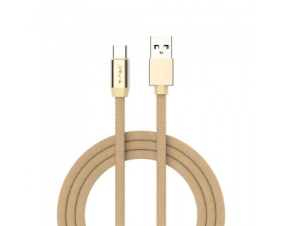 1 M Type C USB Cable Gold - Ruby Series