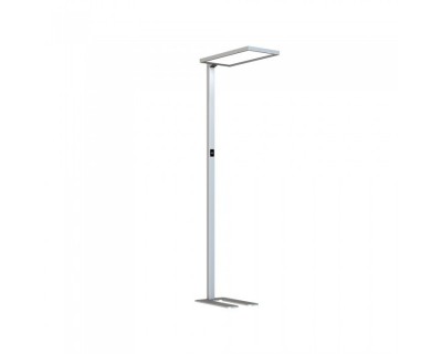 80W LED Floor Lamp Touch Dimming Silver 4000K