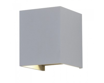 12W LED Wall Lamp With Bridgelux Chip Grey 3000K Square