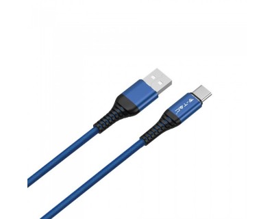 1 M Type C USB Cable Blue - Gold Series