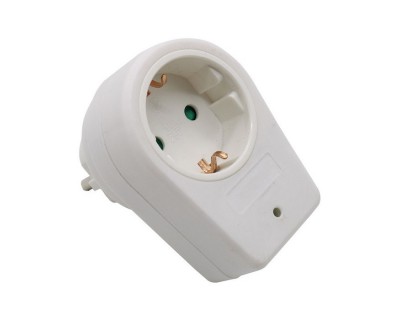 1 Way Adapter 16A White