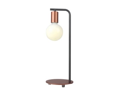 Designer Table Lamp With E27 Holder + Switch Red Bronze