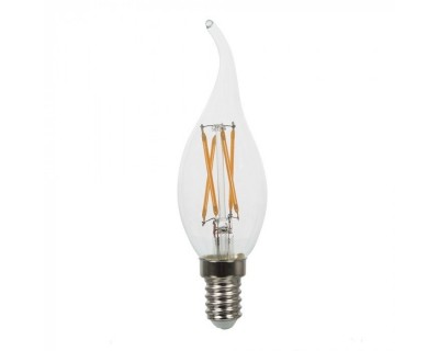 LED Bulb - 4W Cross Filament E14 Candle Tail 6400K