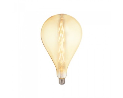 LED Bulb - 8W E27 G165 With Amber Glass 2200K