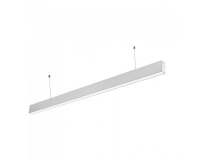 LED Linear Light Samsung Chip - 40W Hanging Suspension Silver Body 6400K